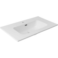 Раковина Aquanet Flat 00330431, 80 см, фарфор, белая матовая