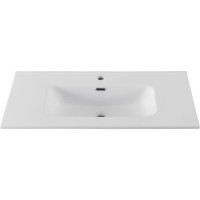 Раковина Aquanet Flat 00330432, 90 см, фарфор, белая матовая