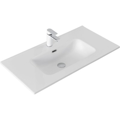 Раковина Aquanet Flat 00330432, 90 см, фарфор, белая матовая