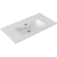 Раковина Aquanet Flat 00330432, 90 см, фарфор, белая матовая