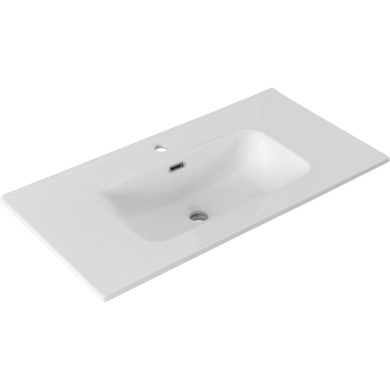 Раковина Aquanet Flat 00330432, 90 см, фарфор, белая матовая