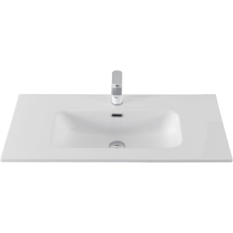 Раковина Aquanet Flat 00330432, 90 см, фарфор, белая матовая