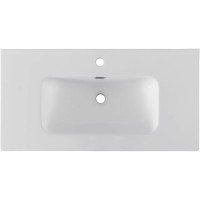 Раковина Aquanet Flat 00330432, 90 см, фарфор, белая матовая