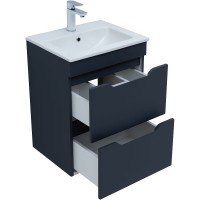 Тумба под раковину Aquanet Практика 330456, 50 см, 2 ящика, цвет маренго