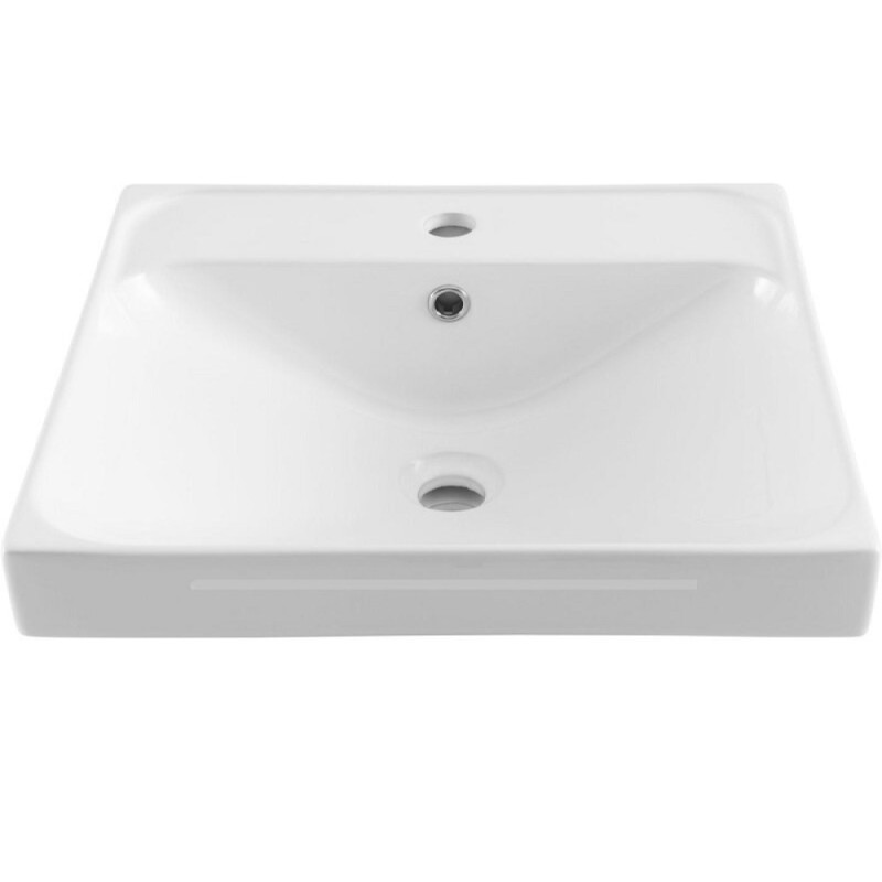 Раковина Aquanet Flash, 00333266, 60 см, фарфор, белая
