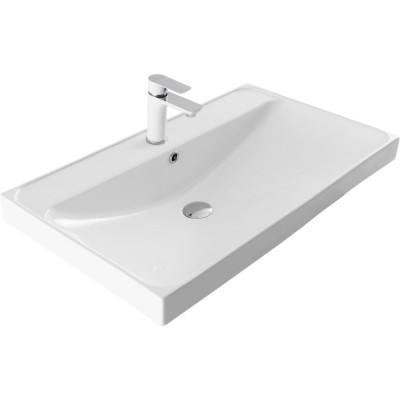 Раковина Aquanet Flash, 00333268, 80 см, фарфор, белая