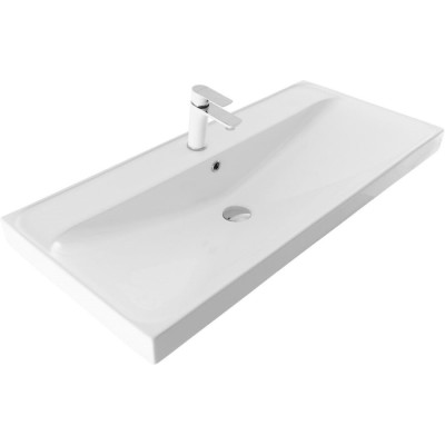 Раковина Aquanet Flash, 00333270, 100 см, фарфор, белая