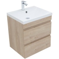 Тумба под раковину Aquanet Нота New 334197, 60 см, цвет дуб светлый