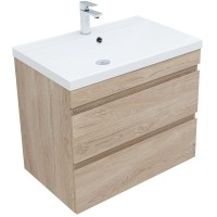 Тумба под раковину Aquanet Нота New 334198, 75 см, цвет дуб светлый
