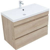 Тумба под раковину Aquanet Нота New 334199, 90 см, цвет дуб светлый