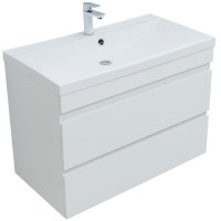 Тумба под раковину Aquanet Нота New 335419, 90 см, цвет белый