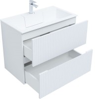 Тумба под раковину Aquanet Джейн 80 см (Flat), 335424, белый матовый