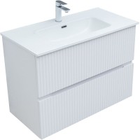 Тумба под раковину Aquanet Джейн 90 см (Flat), 335425, белый матовый
