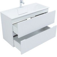 Тумба под раковину Aquanet Джейн 100 см (Flat), 335426, белый матовый