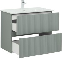 Тумба под раковину Aquanet Джейн 80 см (Flat), 335434, цвет мисти грин