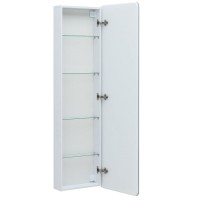 Пенал Aquanet Оптима 335438, 45 см, подвесной, с LED подсветкой, цвет белый