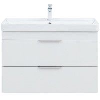 Тумба под раковину Aquanet Ирис New 336311, 90 см, подвесная, цвет белый
