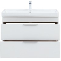 Тумба под раковину Aquanet Ирис New 336311, 90 см, подвесная, цвет белый