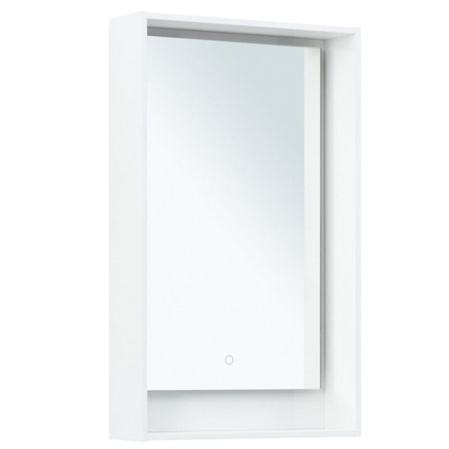 Зеркало Aquanet Милан 336390, 50 см, с LED подсветкой, цвет белый