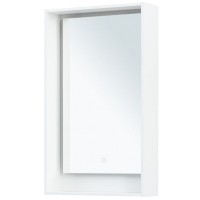 Зеркало Aquanet Милан 336390, 50 см, с LED подсветкой, цвет белый