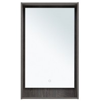 Зеркало Aquanet Милан 336392, 50 см, с LED подсветкой, цвет дуб рошелье