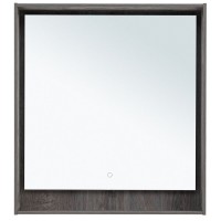 Зеркало Aquanet Милан 336395, 80 см, с LED подсветкой, цвет дуб рошелье