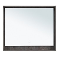 Зеркало Aquanet Милан 336396, 100 см, с LED подсветкой, цвет дуб рошелье