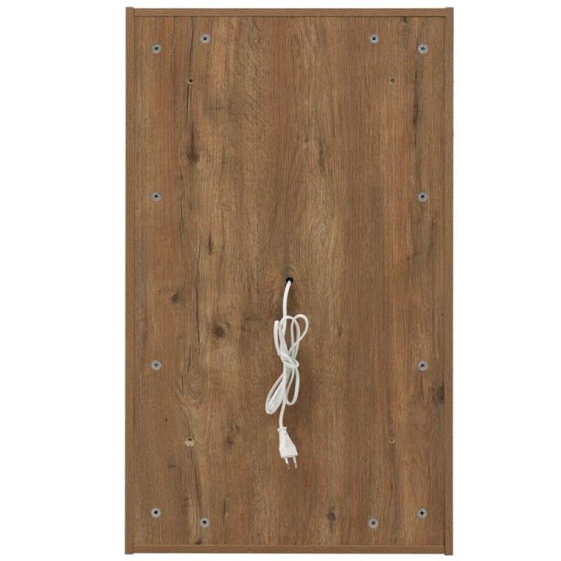 Зеркало Aquanet Милан 336397, 50 см, с LED подсветкой, цвет дуб рустикальный