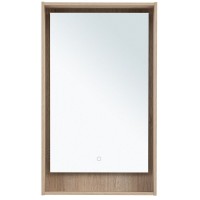 Зеркало Aquanet Милан 336402, 50 см, с LED подсветкой, цвет дуб светлый