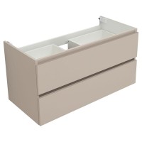 Тумба под раковину Aquanet Вега 2.0, 337939, 100 см, подвесная, бежевый soft touch
