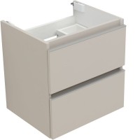 Тумба под раковину Aquanet Вега 2.0, 337940, 50 см, подвесная, бежевый soft touch