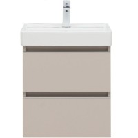 Тумба под раковину Aquanet Вега 2.0, 337940, 50 см, подвесная, бежевый soft touch