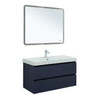 Тумба под раковину Aquanet Вега 2.0, 337945, 100 см, подвесная, маренго soft touch