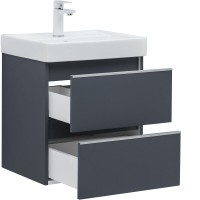 Тумба под раковину Aquanet Вега 2.0, 337946, 50 см, подвесная, маренго soft touch