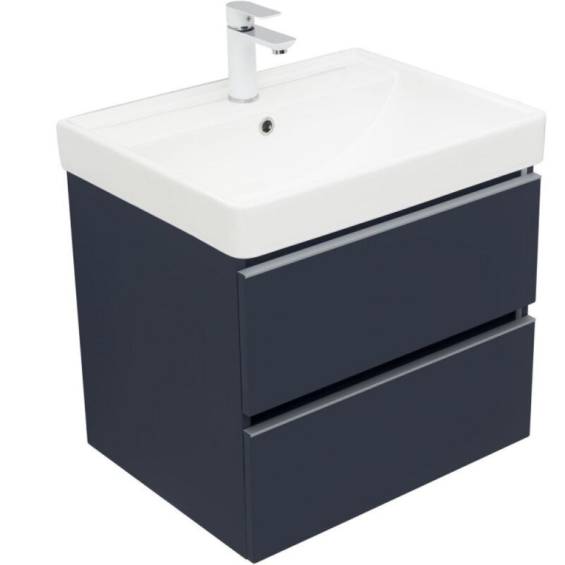 Тумба под раковину Aquanet Вега 2.0, 337947, 60 см, подвесная, маренго soft touch