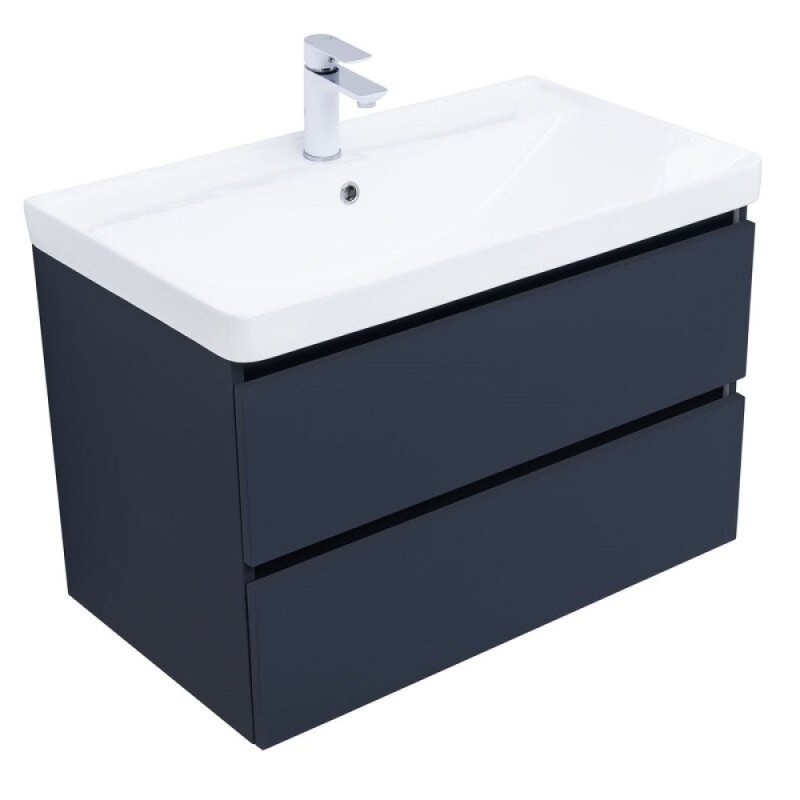 Тумба под раковину Aquanet Вега 2.0, 337949, 80 см, подвесная, маренго soft touch