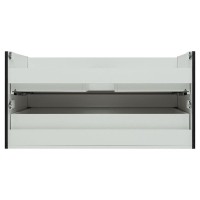 Тумба под раковину Aquanet Вега 2.0, 337951, 100 см, подвесная, черный soft touch