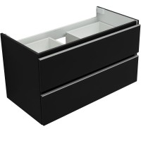 Тумба под раковину Aquanet Вега 2.0, 337956, 90 см, подвесная, черный soft touch