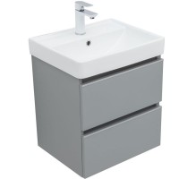 Тумба под раковину Aquanet Вега 2.0, 337958, 50 см, подвесная, мисти грин soft touch