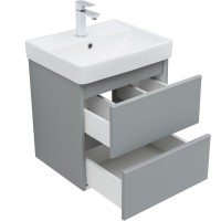Тумба под раковину Aquanet Вега 2.0, 337958, 50 см, подвесная, мисти грин soft touch