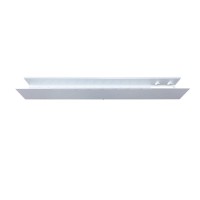 Полка Aquanet Магнум Н 00341541, 90 х 12 см, с крючками, белый матовый