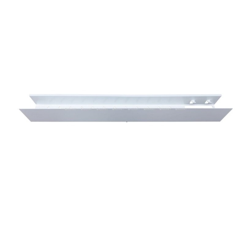 Полка Aquanet Магнум Н 00341541, 90 х 12 см, с крючками, белый матовый