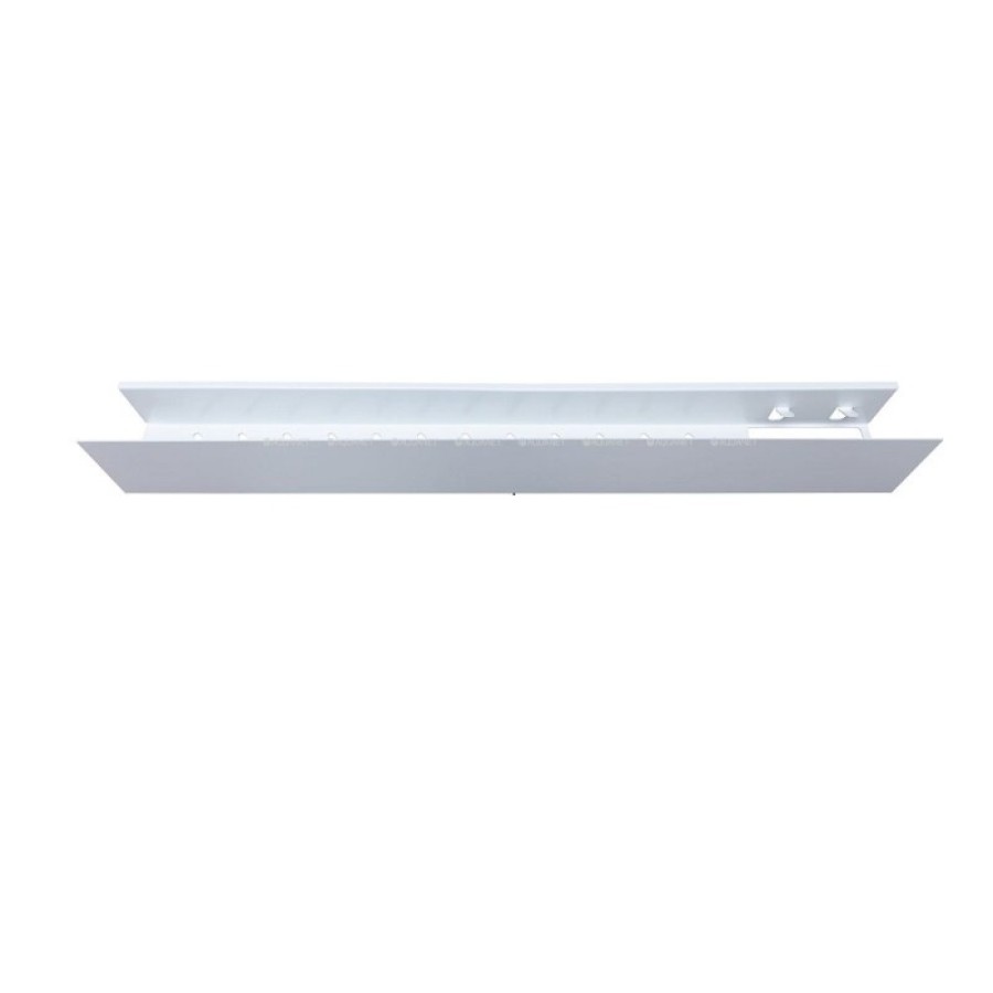 Полка Aquanet Магнум Н 00341541, 90 х 12 см, с крючками, белый матовый