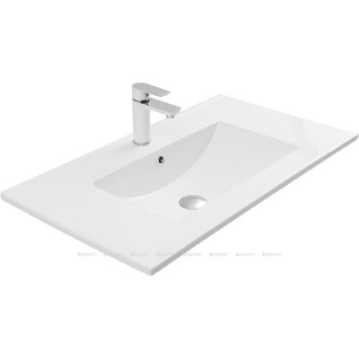 Раковина Aquanet Flow 00347431, 80 см, фарфор, белая