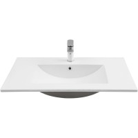 Раковина Aquanet Flow 00347431, 80 см, фарфор, белая