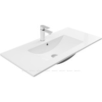Раковина Aquanet Flow 00347432, 90 см, фарфор, белая
