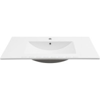 Раковина Aquanet Flow 00347432, 90 см, фарфор, белая