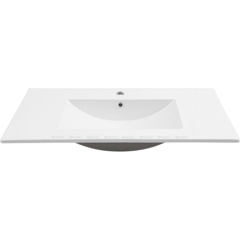 Раковина Aquanet Flow 00347432, 90 см, фарфор, белая
