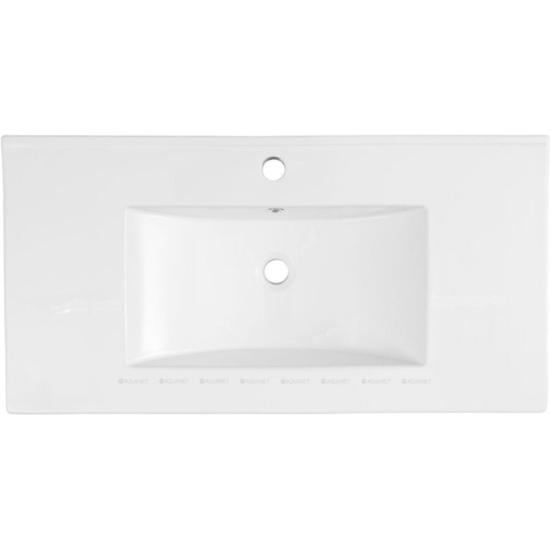 Раковина Aquanet Flow 00347432, 90 см, фарфор, белая