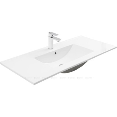 Раковина Aquanet Flow 00347433, 100 см, фарфор, белая